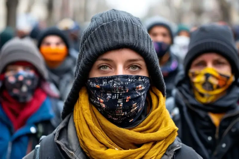 В Грузии приняли закон о запрете ношения масок участниками протестных акций