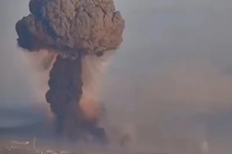 Российские «Герани» снова атаковали украинский военный аэродром в Староконстантинове