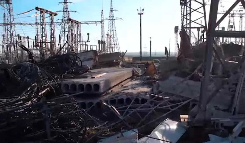 Нанесены удары по Бурштынской ТЭС, которую киевский режим пытался восстановить после предыдущих прилётов