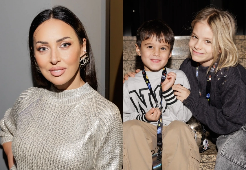 Алсу, Агата Муцениеце с дочерью, Анна Седокова с сыном и Симона Юнусова с внуками посетили гастрошоу "Дети в космосе"