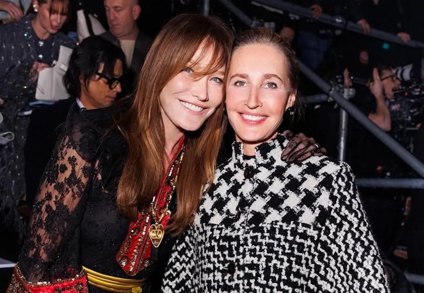 Неделя высокой моды: Карла Бруни, Элтон Джон, Демна Гвасалия, Оксана Бондаренко на показе Valentino