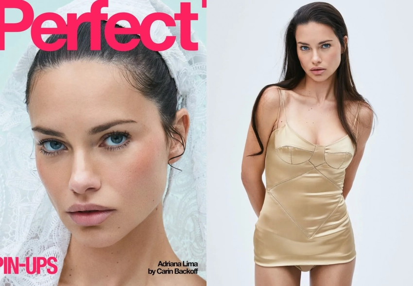 Адриана Лима снялась в нижнем белье для обложки глянца