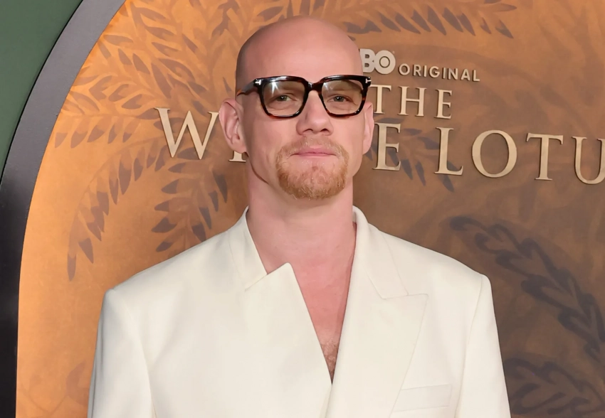 Юрий Колокольников, Пэрис Хилтон, Арнольд Шварценеггер с сыном на премьере третьего сезона "Белого лотоса"