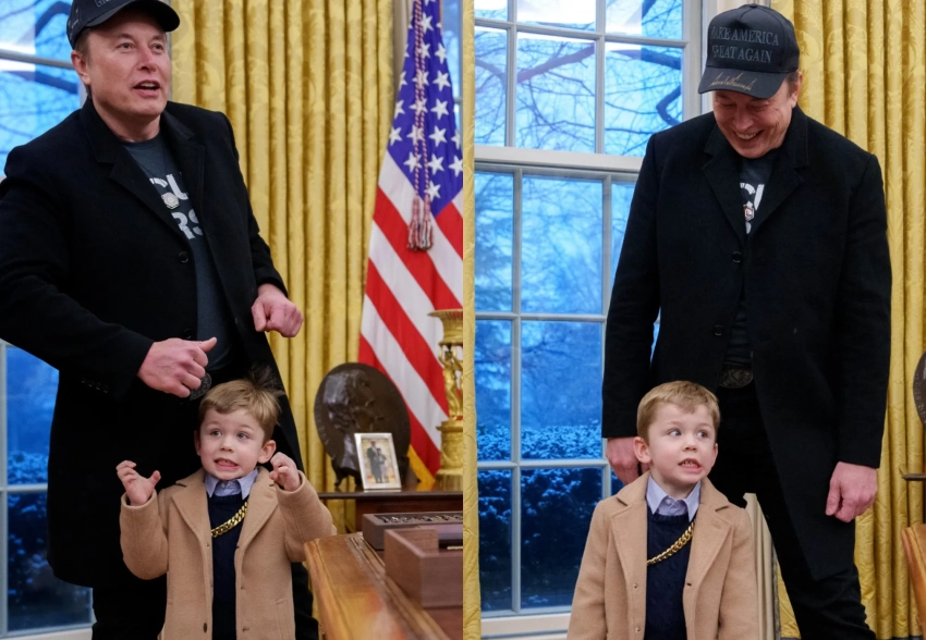 Илон Маск встретился с Дональдом Трампом и взял с собой сына