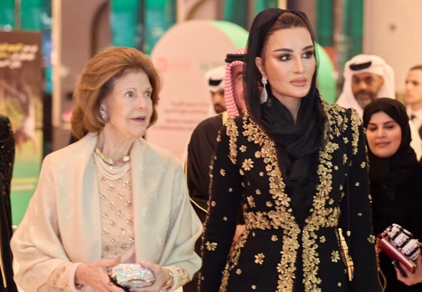 Королева Швеции Сильвия посетила гала-ужин с шейхой Мозой в Катаре