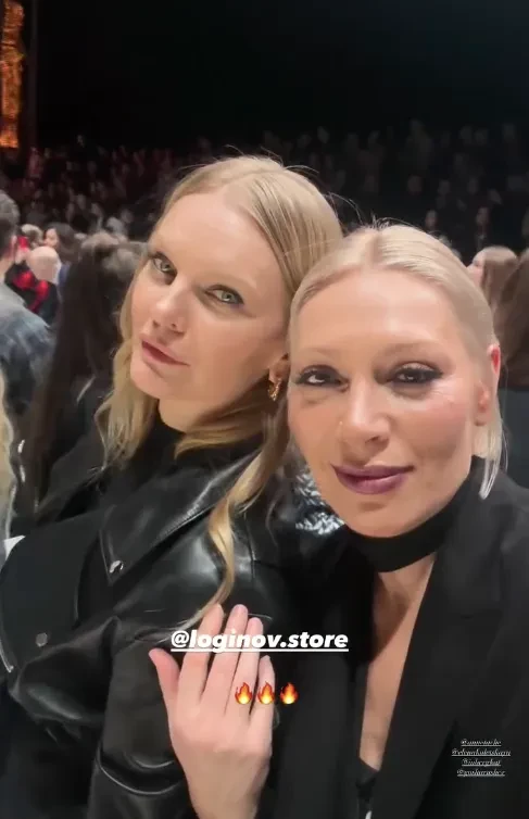 Юлия Пересильд, Александр Рогов, Елена Кулецкая и Аврора на показе Loginov