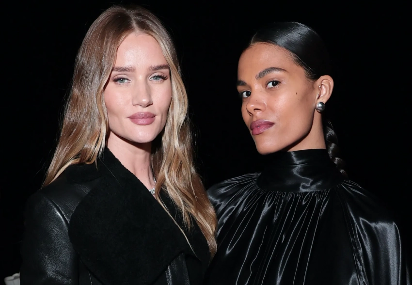 Неделя моды в Милане: Рози Хантингтон-Уайтли, Тина Кунаки, Кристина Романова и Адриана Лима на показе Ferragamo