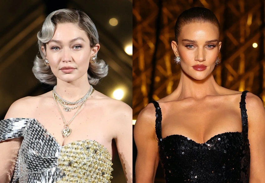 Неделя моды в Париже: Виктория и Дэвид Бекхэм, Джиджи Хадид, Рози-Хантингтон-Уайтли, Елена Перминова на гала-ужине в Лувре