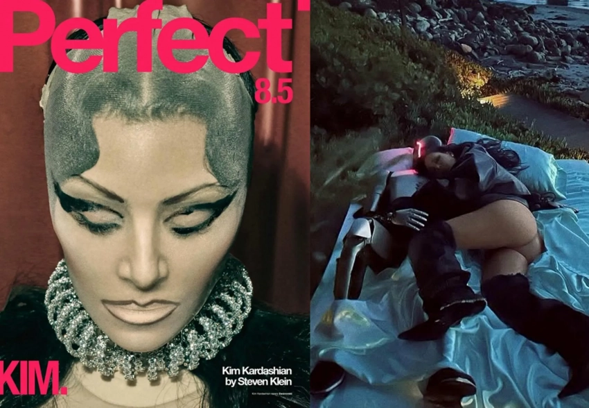 Ким Кардашьян раскритиковали за провокационную съемку для глянца с роботом Tesla