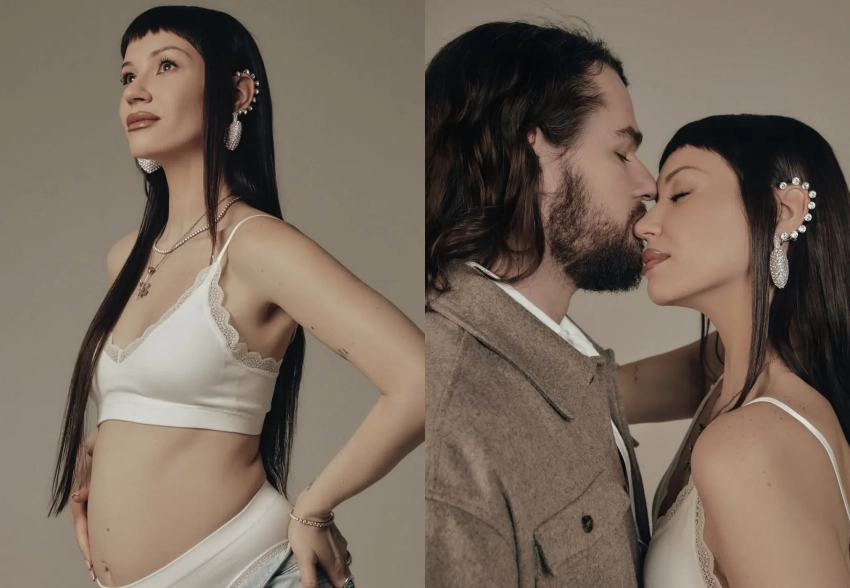 Беременная Ида Галич снялась в новой фотосессии с женихом