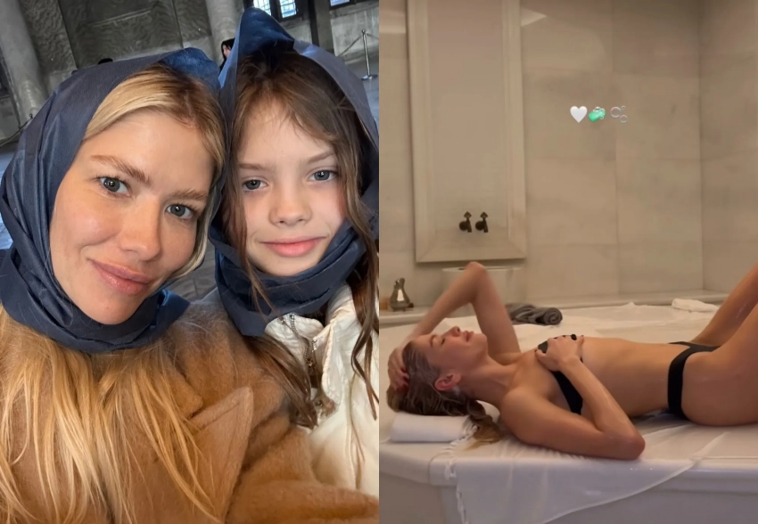 Елена Перминова отдыхает в Турции с Александром Лебедевым и детьми