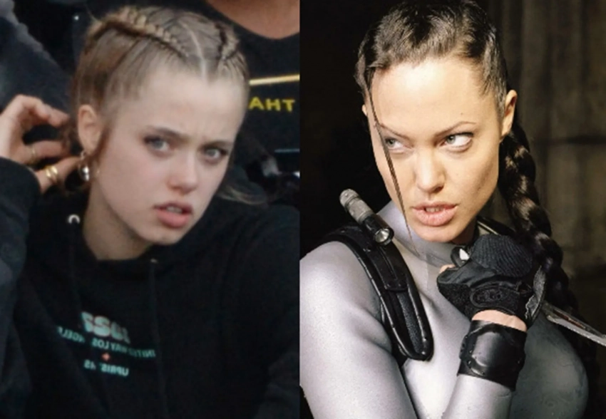 Старшая дочь Анджелины Джоли повторила её культовый образ из фильма о Ларе Крофт