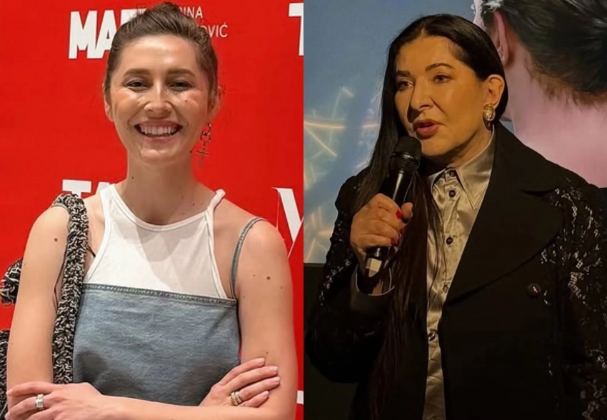 Саша Жаркова встретилась с художницей Мариной Абрамович в Лондоне