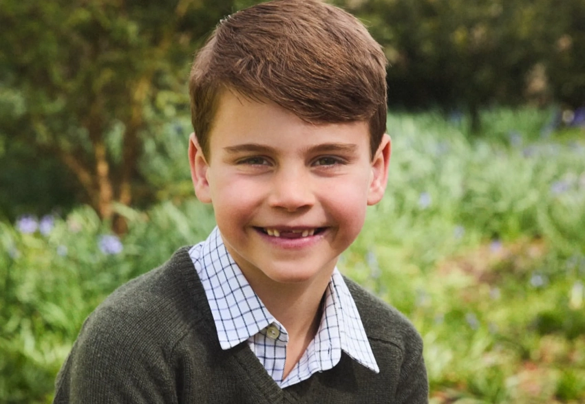 Кенсингтонский дворец опубликовал новое фото принца Луи в честь его седьмого дня рождения