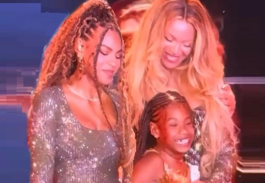 Младшая дочь Бейонсе впервые вышла с ней на сцену, а старшая — стала выше мамы
