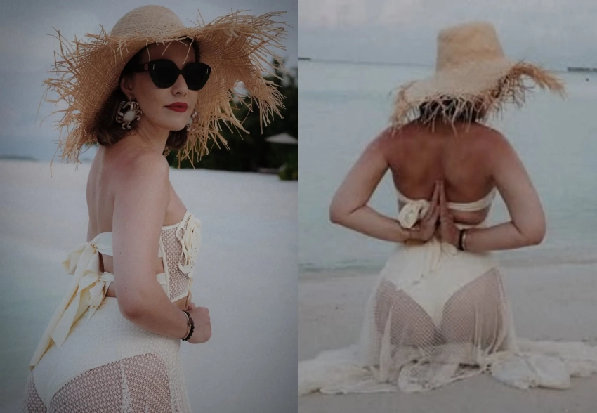 Ксения Собчак показала свои пляжные образы с отдыха на Мальдивах