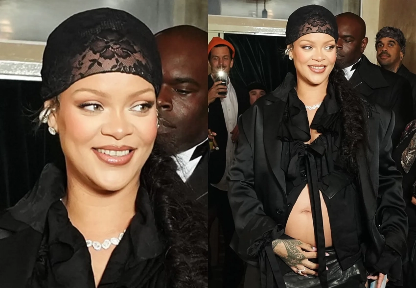Беременная Рианна с обнажённым животом посетила афтепати Met Gala
