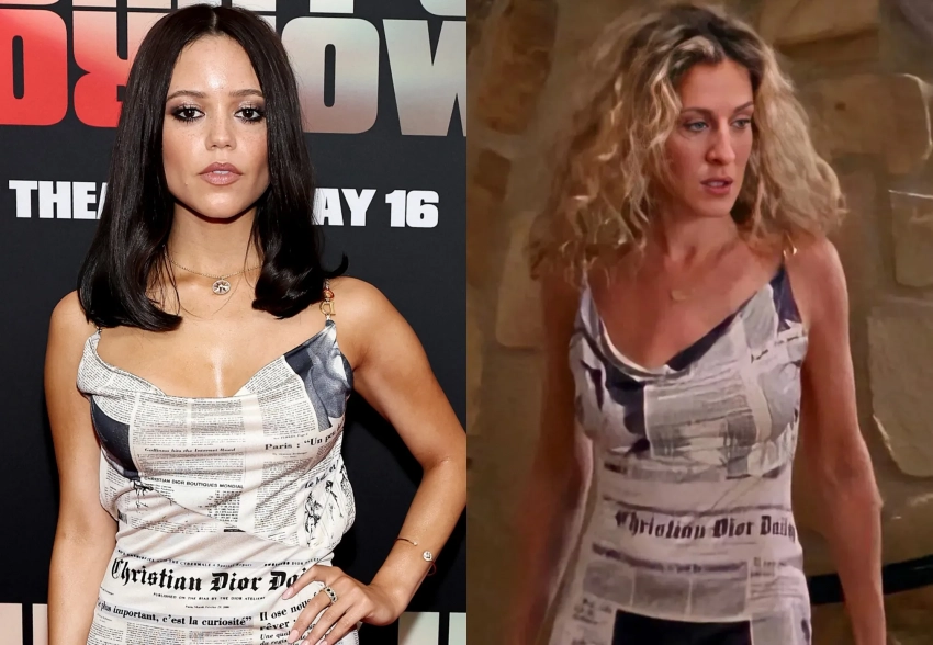 Дженна Ортега повторила образ Сары Джессики Паркер из сериала "Секс в большом городе"