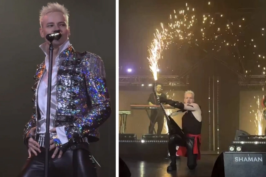 С десяток нарядов, пулеметная лента и искры из гитары: что случилось на концерте SHAMAN в Ессентуках