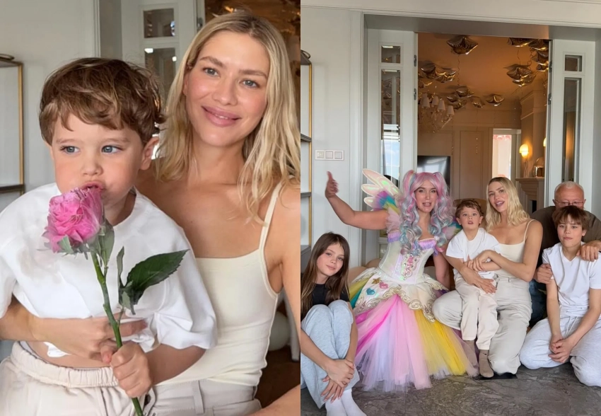 Елена Перминова отметила день рождения младшего сына вместе с Александром Лебедевым