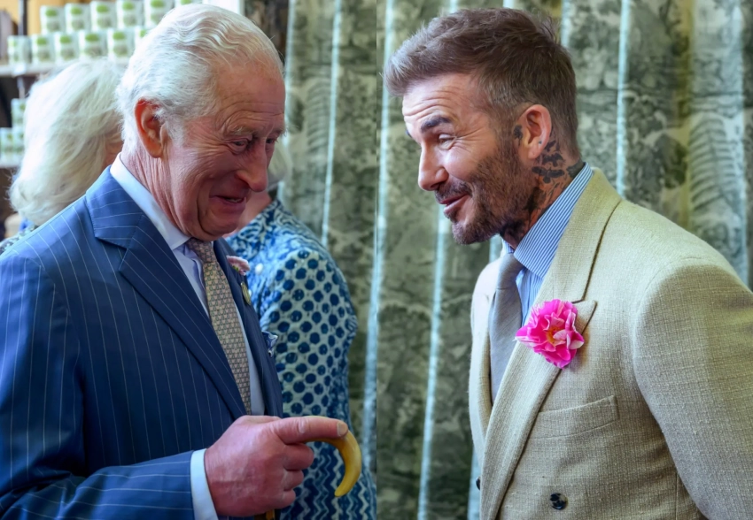 Дэвид Бекхэм встретился с королём Карлом III и королевой Камиллой на садоводческой выставке в Лондоне
