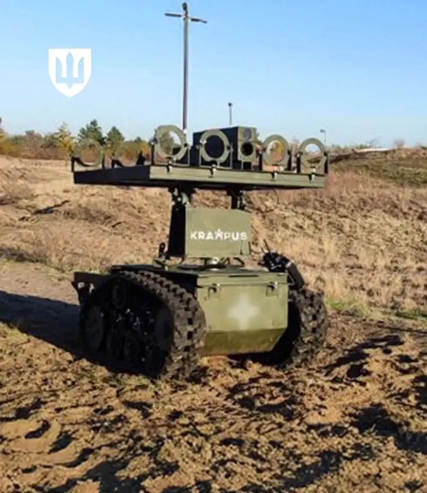 Робот с огнемётами: украинский РТК Krampus