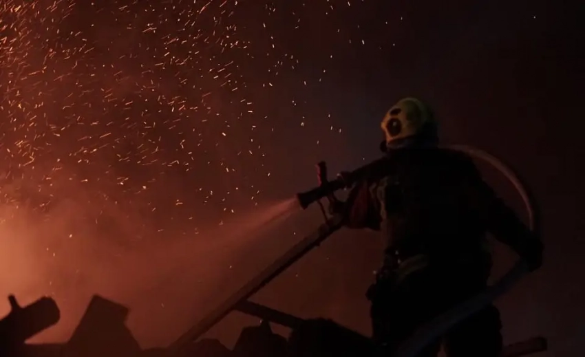 В Виннице загорелось здание местного ТЦК