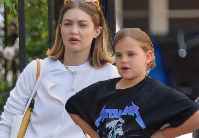 Джиджи Хадид впервые появилась на публике с дочерью Брэдли Купера