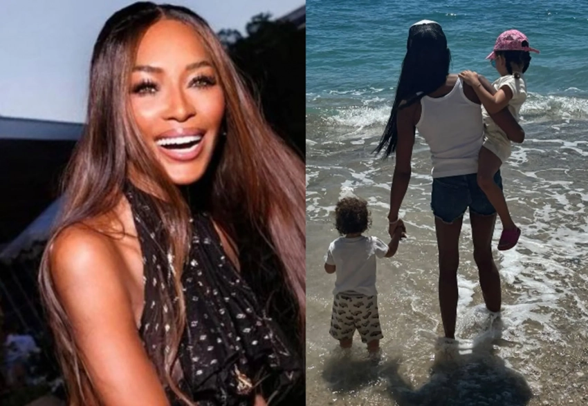 Наоми Кэмпбелл показала редкие фото со своими детьми