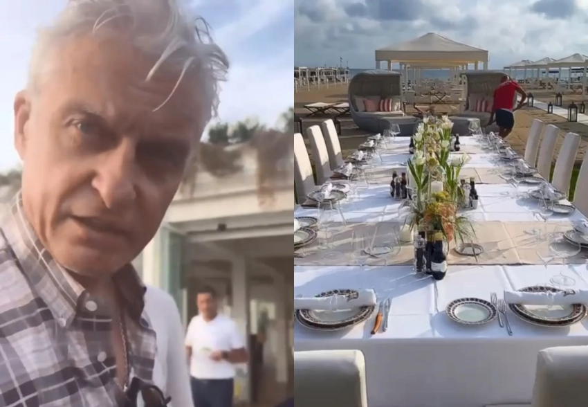 Иноагенты Ника Белоцерковская* и Михаил Козырев* на ужине на вилле Олега Тинькова* в Италии