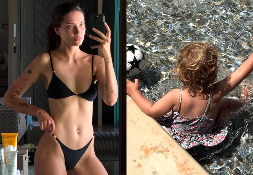 Бикини и закаты: Карина Истомина опубликовала новые фото с отдыха с Фёдором Смоловым и дочерью на Мальдивах