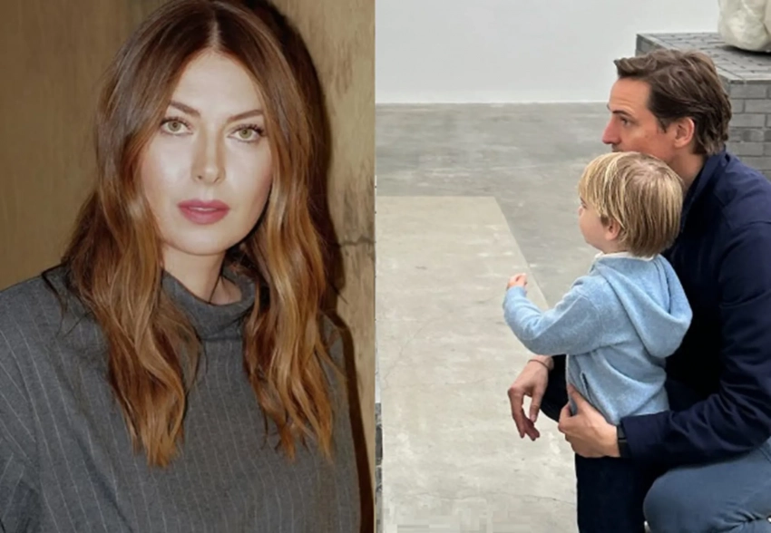 Мария Шарапова опубликовала новое фото с сыном и его отцом — своим женихом, миллионером Александром Гилксом