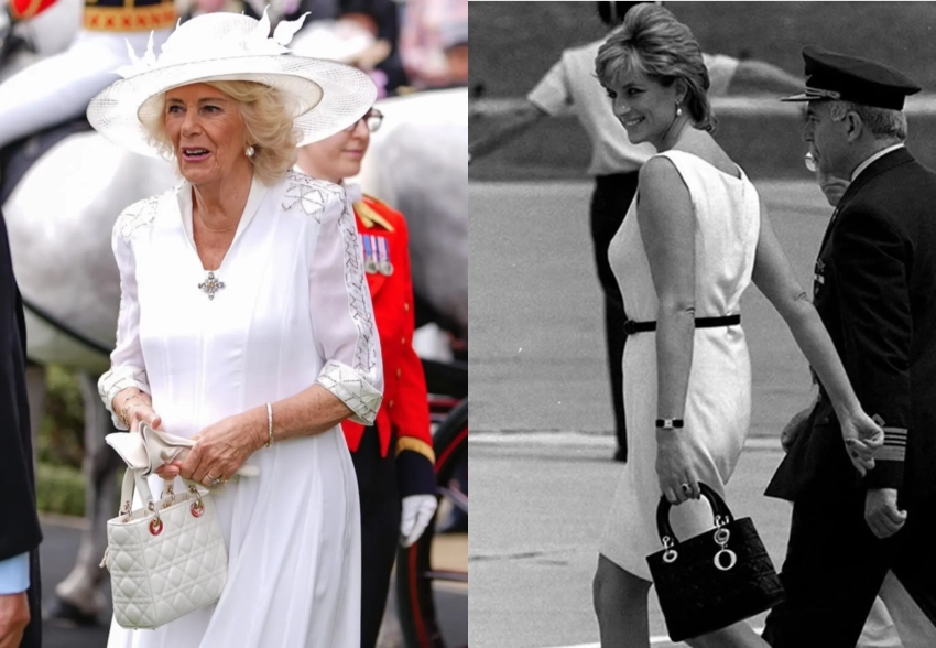 "Вот это настоящая измена!". Королева Камилла посетила скачки Royal Ascot с сумкой, которая названа в честь принцессы Дианы