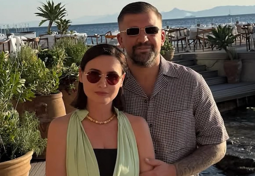 Баста и Елена Вакуленко-Пинская посетили пляжную вечеринку