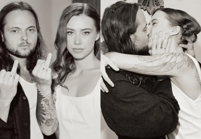 "Паники у нас нет". Муж Александры Митрошиной опубликовал их свадебные фото и впервые прокомментировал её арест