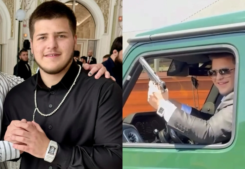 Часы за 157 млн рублей и золотой пистолет: в сети обсуждают свадьбу 17-летнего сына Рамзана Кадырова