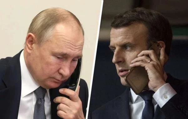 Путин и Макрон провели первый телефонный разговор с 2022 года