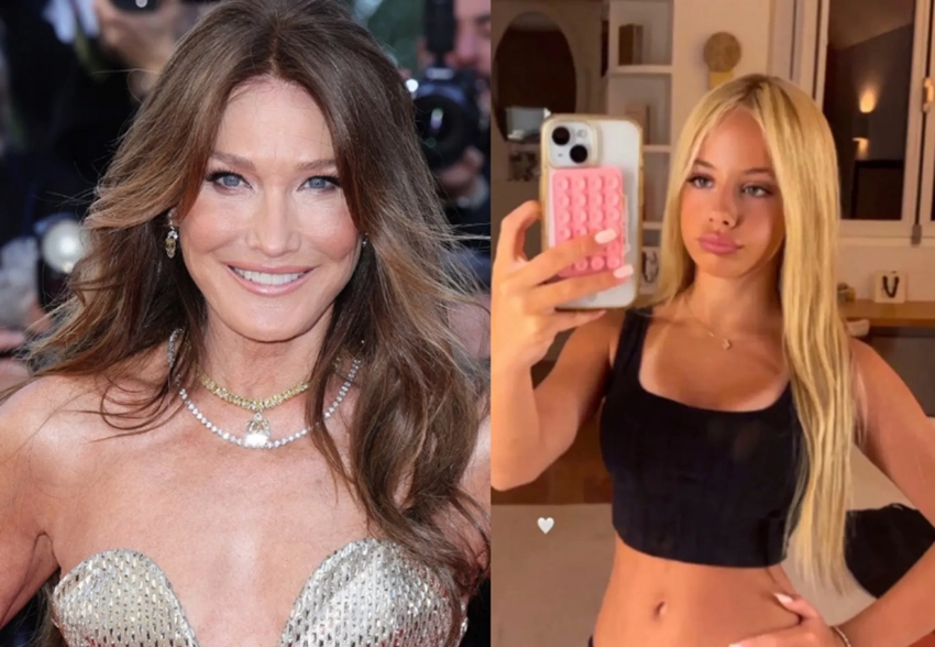 Автозагар, наращённые ногти и ресницы: в сети обсуждают 13-летнюю дочь Карлы Бруни и Николя Саркози