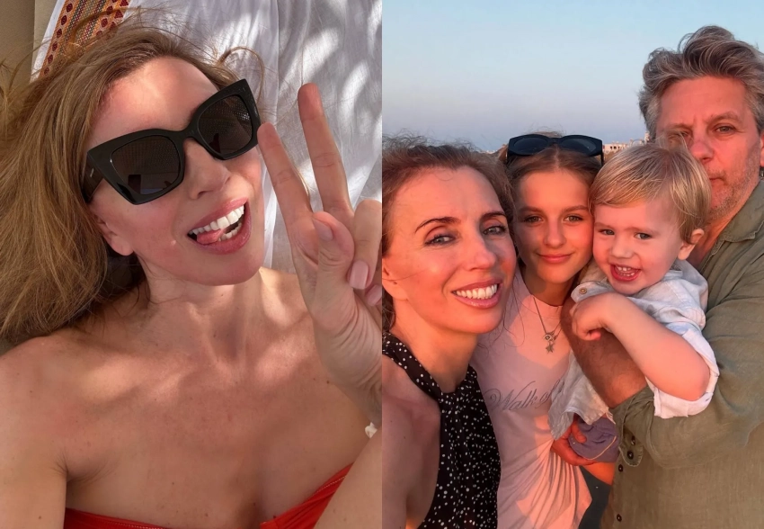 Светлана Бондарчук с мужем Сергеем Харченко, двухлетним сыном и падчерицей отдыхает в Баку