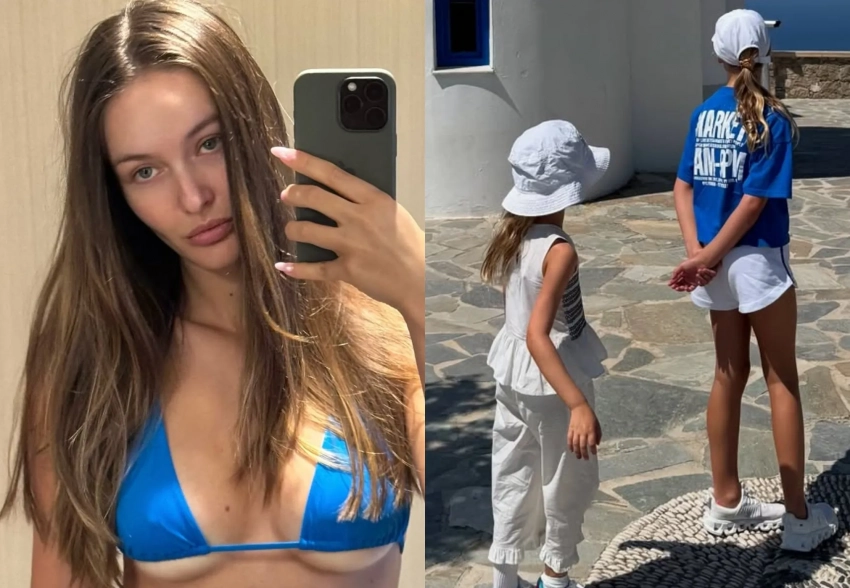 Девушка миллиардера Владислава Доронина Кристина Романова отдыхает с дочерьми в Греции