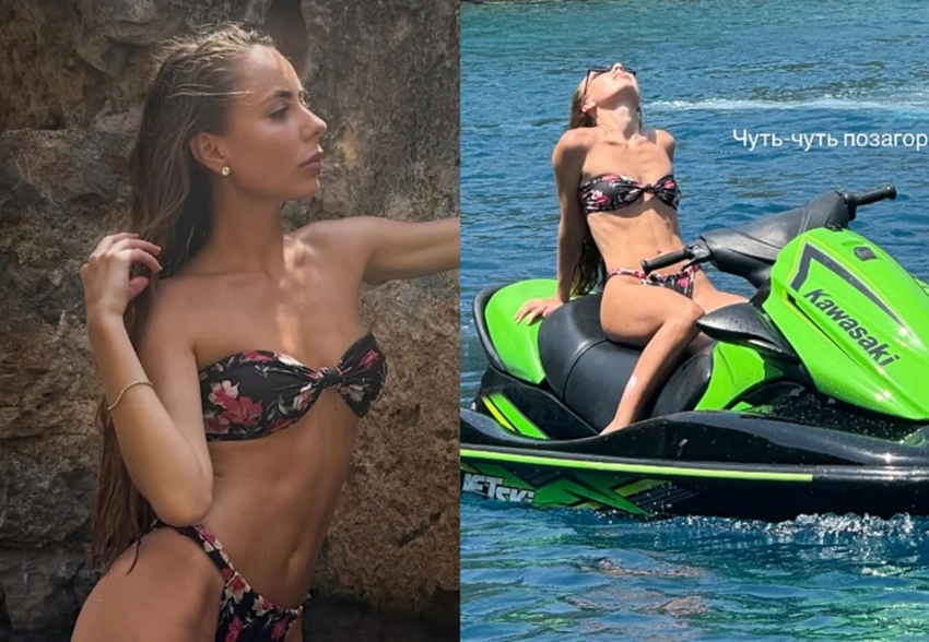 Дочь Татьяны Навки показала фигуру в бикини на отдыхе за границей