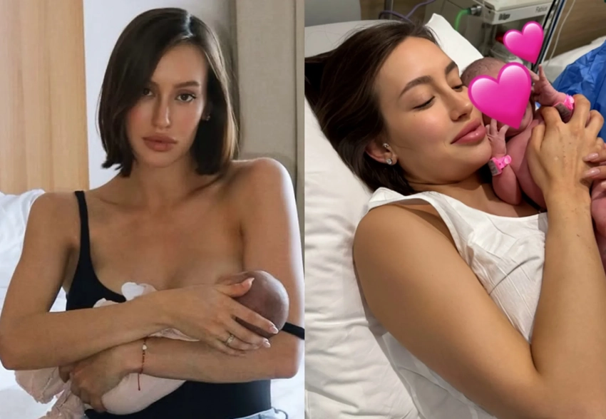 "За вторым не страшно". Девушка Тимати показала новые фото с дочерью, рассказала о родах и поделилась планами на второго ребёнка