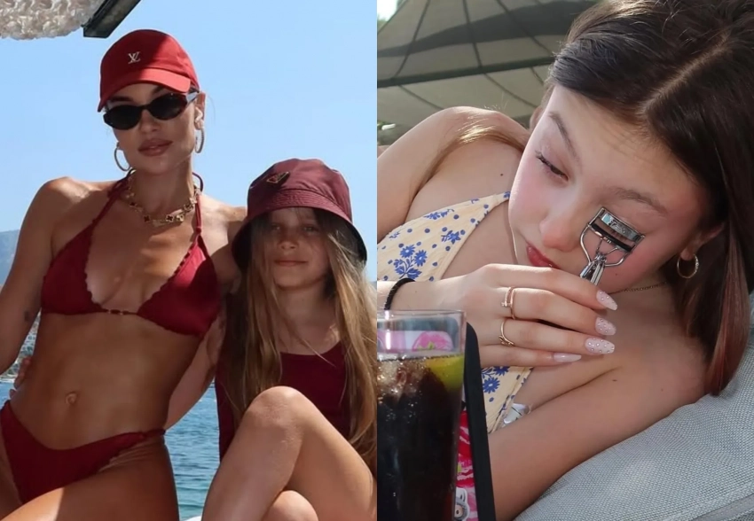 Экс-возлюбленная Бориса Березовского Дарья Коновалова отдыхает с дочерьми в Турции