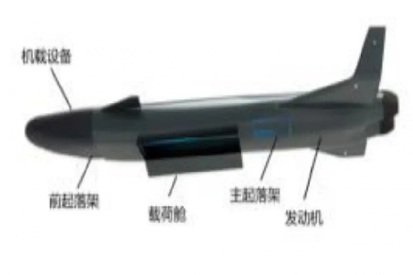 В Китае разрабатывается БПЛА с асимметричным крылом изменяемой стреловидности