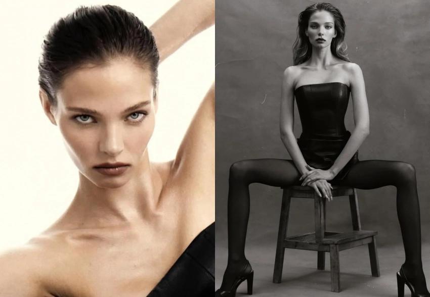 Алеся Кафельникова снялась в нуарной фотосессии и показала новый маникюр своей дочери Киары