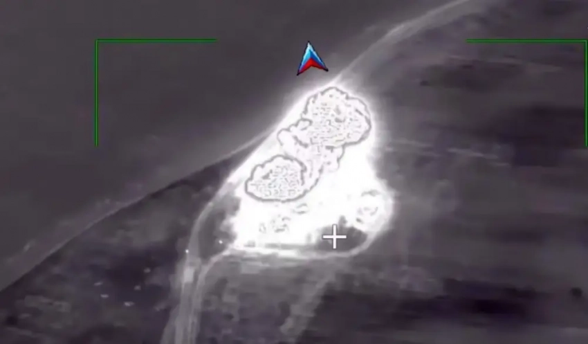 Показаны кадры ударов БПЛА «Герань-2» по пункту управления ВСУ в Черниговской области