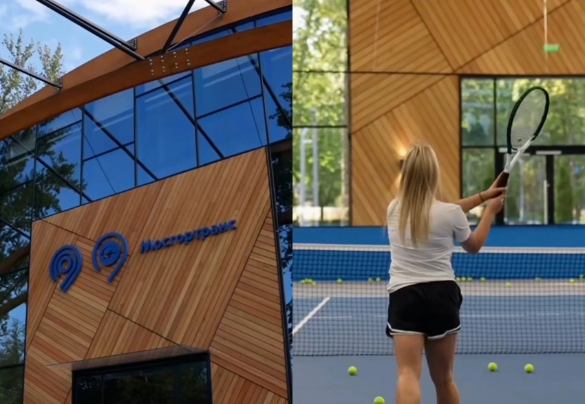 Заместитель мэра Москвы Максим Ликсутов открыл "самый красивый" теннисный корт в России для сотрудников Мосгортранса