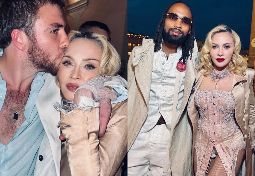 Молодой бойфренд, лабубу-торт и именинница в белье: Мадонна отметила 67-летие вместе с шестью детьми в Италии