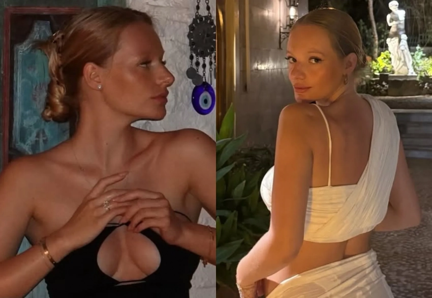 "Прикрывает живот". Елизавета Пескова показала новые фото с отдыха, а её заподозрили в беременности