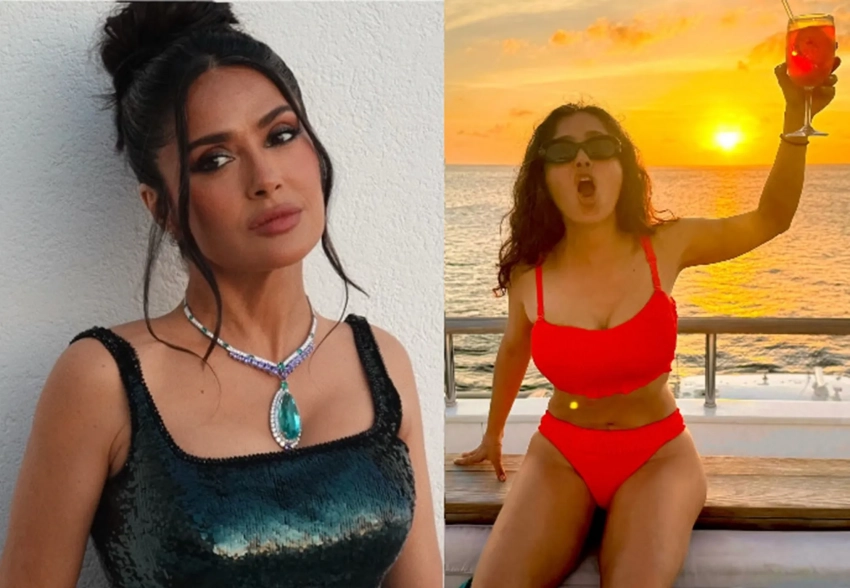 Сальма Хайек опубликовала фото в бикини в честь своего 59-летия